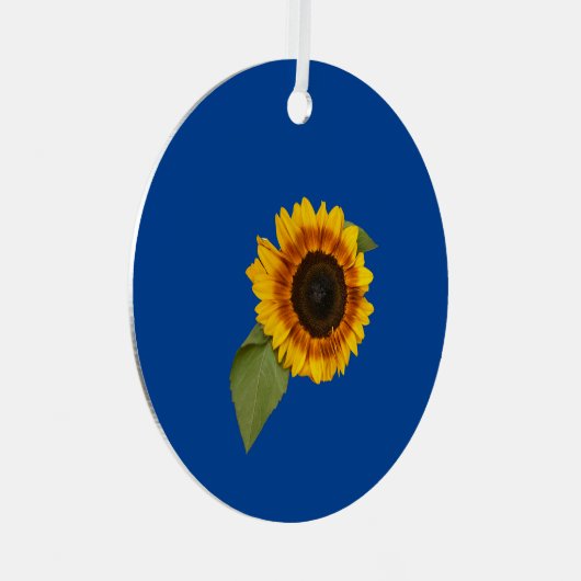 Sonnenblume Ornament Aus Metall (Vorderseite Rechts)