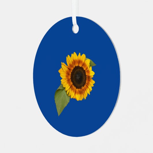 Sonnenblume Ornament Aus Metall (Vorderseite links)