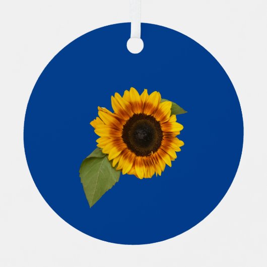 Sonnenblume Ornament Aus Metall (Vorderseite)