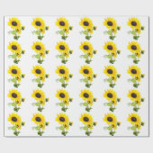 Sonnenblume-Packpapier Geschenkpapier (Flach)