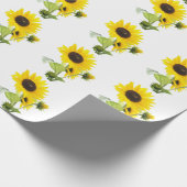 Sonnenblume-Packpapier Geschenkpapier (Ecke)