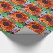 Sonnenblume-Packpapier Geschenkpapier (Ecke)