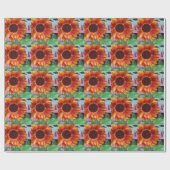 Sonnenblume-Packpapier Geschenkpapier (Flach)