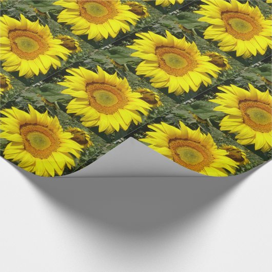 Sonnenblume-Packpapier Geschenkpapier (Ecke)