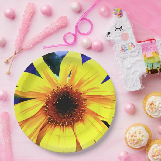 Sonnenblume Paperplate Pappteller (Party)