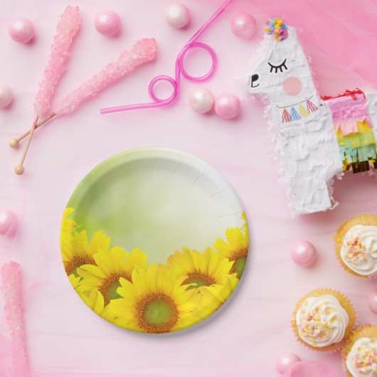 Sonnenblume-PapierTeller Pappteller (Party)