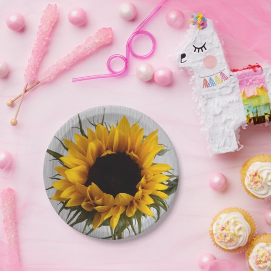 Sonnenblume-PapierTeller Pappteller (Party)