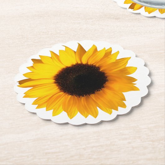 Sonnenblume-PapierUntersetzer Untersetzer (angewinkelt)