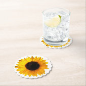 Sonnenblume-PapierUntersetzer Untersetzer (Vor Ort)