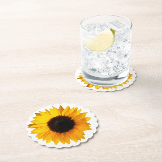 Sonnenblume-PapierUntersetzer Untersetzer (Vor Ort)