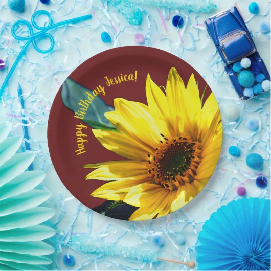 Sonnenblume Pappteller (Party)