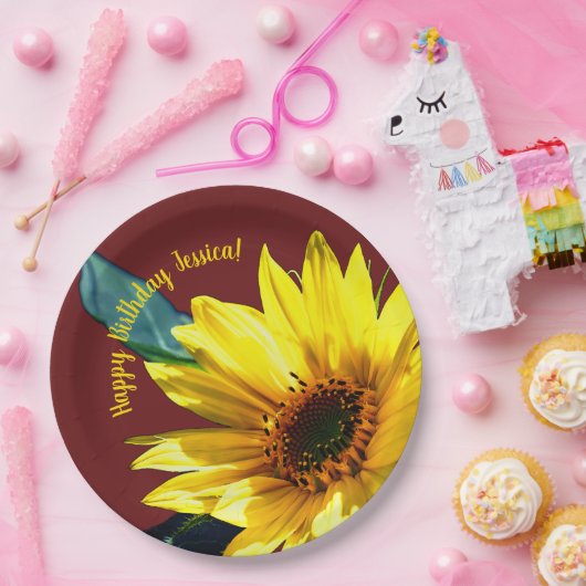Sonnenblume Pappteller (Party)