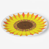 Sonnenblume Pappteller (Schrägansicht)