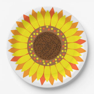 Sonnenblume Pappteller