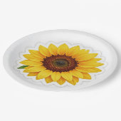 Sonnenblume Pappteller (Schrägansicht)