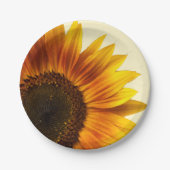 Sonnenblume Pappteller (Vorderseite)