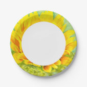Sonnenblume Pappteller (Vorderseite)