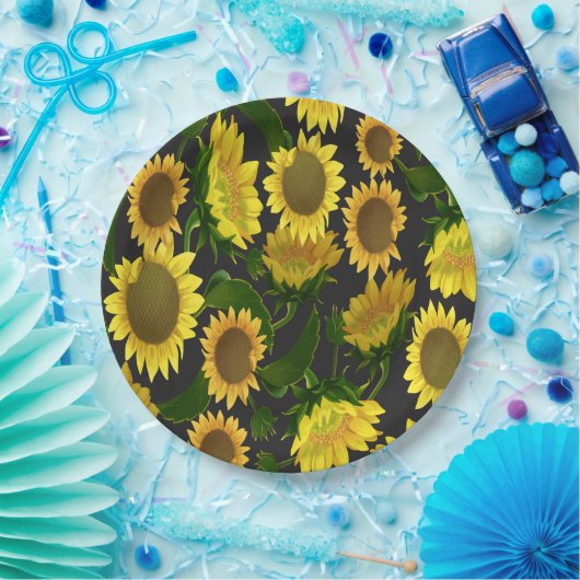 Sonnenblume Pappteller (Party)