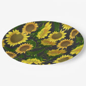 Sonnenblume Pappteller (Schrägansicht)