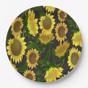 Sonnenblume Pappteller