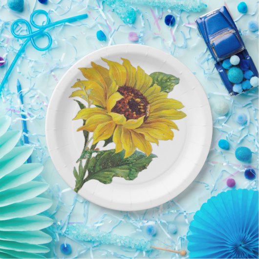Sonnenblume Pappteller (Party)