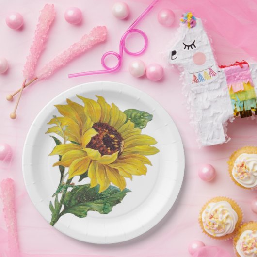 Sonnenblume Pappteller (Party)