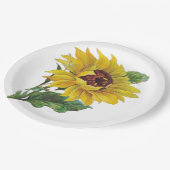 Sonnenblume Pappteller (Schrägansicht)