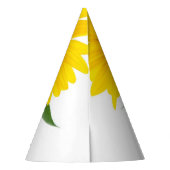 Sonnenblume Partyhütchen (Rückseite)
