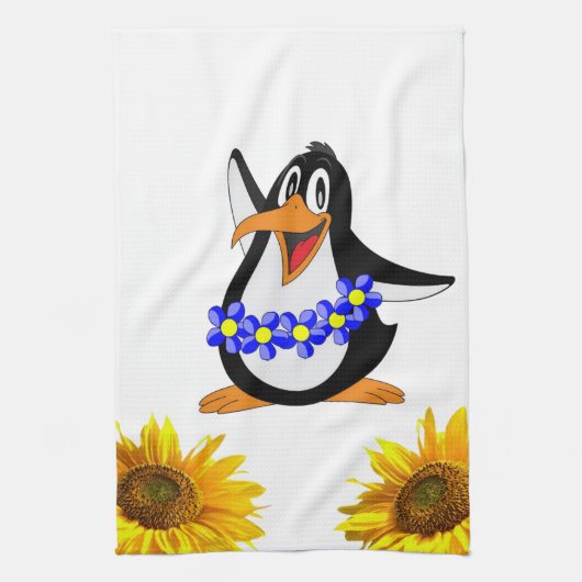 Sonnenblume Penguin Küchentuch (Vertikal)