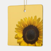 Sonnenblume personalisieren Text Keramikornament (Links)