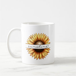 Sonnenblume Personalisiert Kaffeetasse