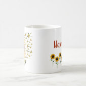 Sonnenblume Personalisiert Kaffeetasse (Mittel)