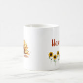 Sonnenblume Personalisiert Kaffeetasse (Mittel)