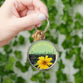 Sonnenblume Personalisiert Name Schlüsselanhänger (Hand)