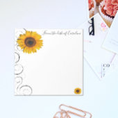 Sonnenblume Personalisiert Notepad Notizblock