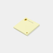 Sonnenblume Personalisiert Post-it Klebezettel (angewinkelt)