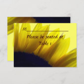 Sonnenblume Personalisierte Hochzeitsplatz Verlobu Einladung (Vorne/Hinten)