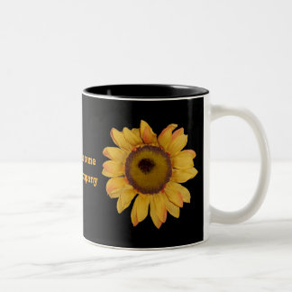 Sonnenblume-personalisierte Kaffee-Tasse Zweifarbige Tasse