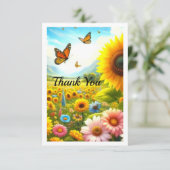 Sonnenblume Personalisierte Nachbarschaft Danke Ka (Stehend Vorderseite)