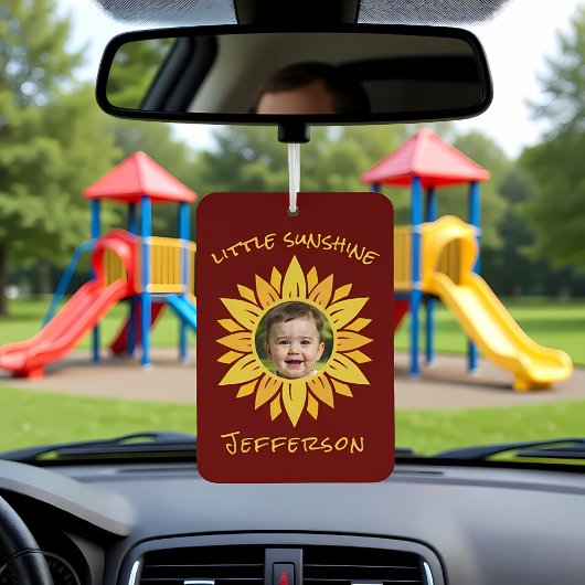 Sonnenblume Personalisiertes Foto Autolufterfrischer