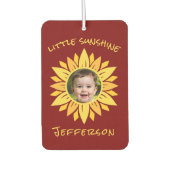 Sonnenblume Personalisiertes Foto Autolufterfrischer (Vorderseite)