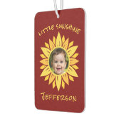 Sonnenblume Personalisiertes Foto Autolufterfrischer (Links)