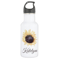 Sonnenblume Personalisiertes Wasser Flasche