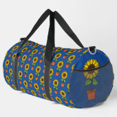 Sonnenblume Pflanze in einem Pot-Muster Duffle Bag (Rechte Ecke)