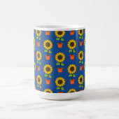 Sonnenblume Pflanze in einem Pot-Muster Kaffeetasse (Mittel)