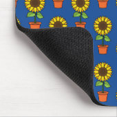 Sonnenblume Pflanze in einem Pot-Muster Mousepad (Ecke)