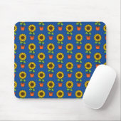 Sonnenblume Pflanze in einem Pot-Muster Mousepad (Mit Mouse)