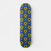 Sonnenblume Pflanze in einem Pot-Muster Skateboard (Vorne)