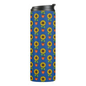 Sonnenblume Pflanze in einem Pot-Muster Thermosbecher (Nach links gedreht)