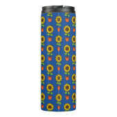 Sonnenblume Pflanze in einem Pot-Muster Thermosbecher (Rückseite)